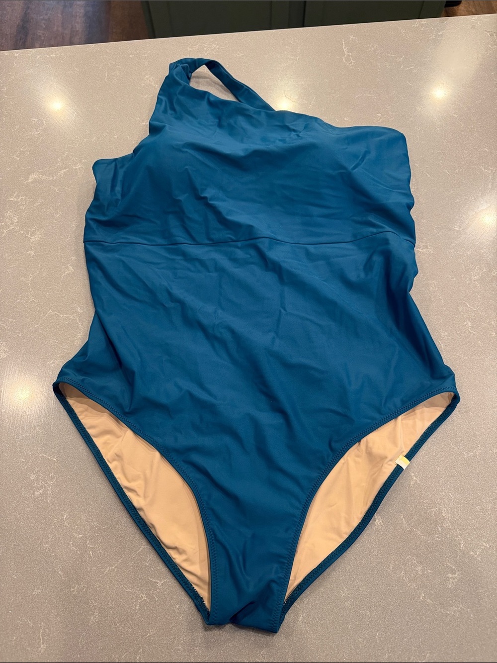 summersalt One-Shoulder One-Piece Swimsuit in Teal